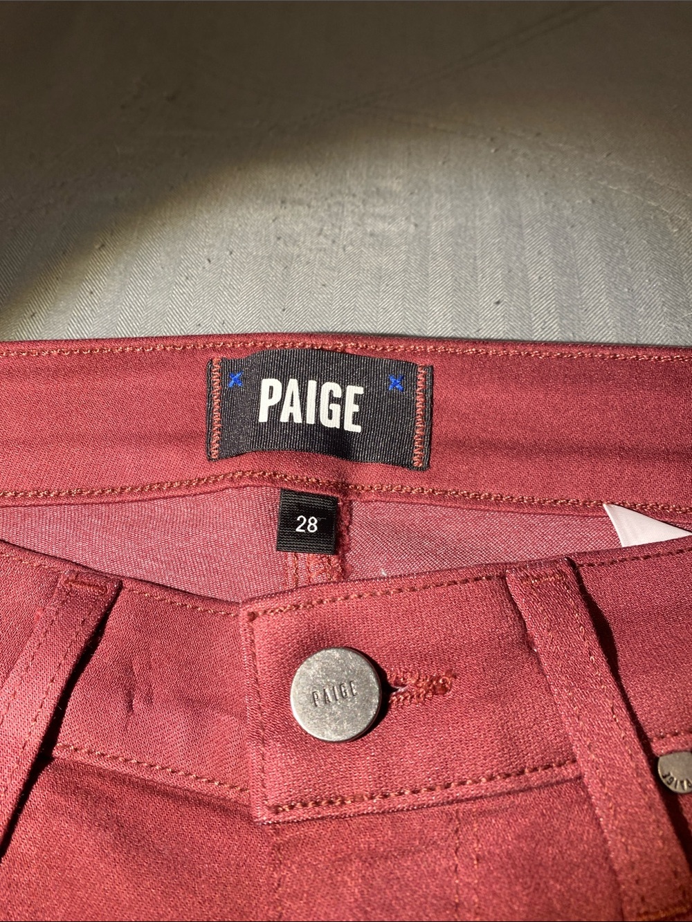 PAIGE Roseberry Hoxton Ankle High-Rise Jeggings Size 28 - Picture 4 of 5